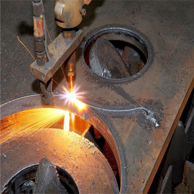 Application of reduced iron powder in flame cutting